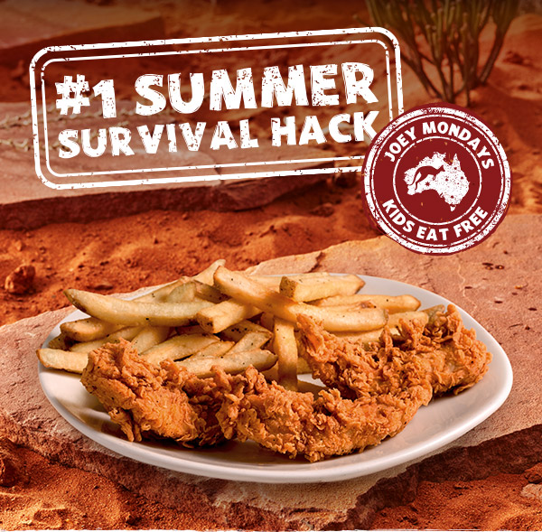 #1 Summer Survival Hack. Joey Mondays Kids Eat Free